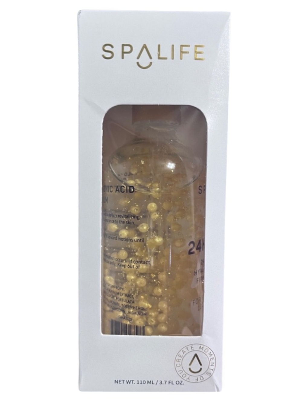 SpaLife 24K Gold & Hyaluronic Acid Firming Serum – 3.7 oz | New in Box